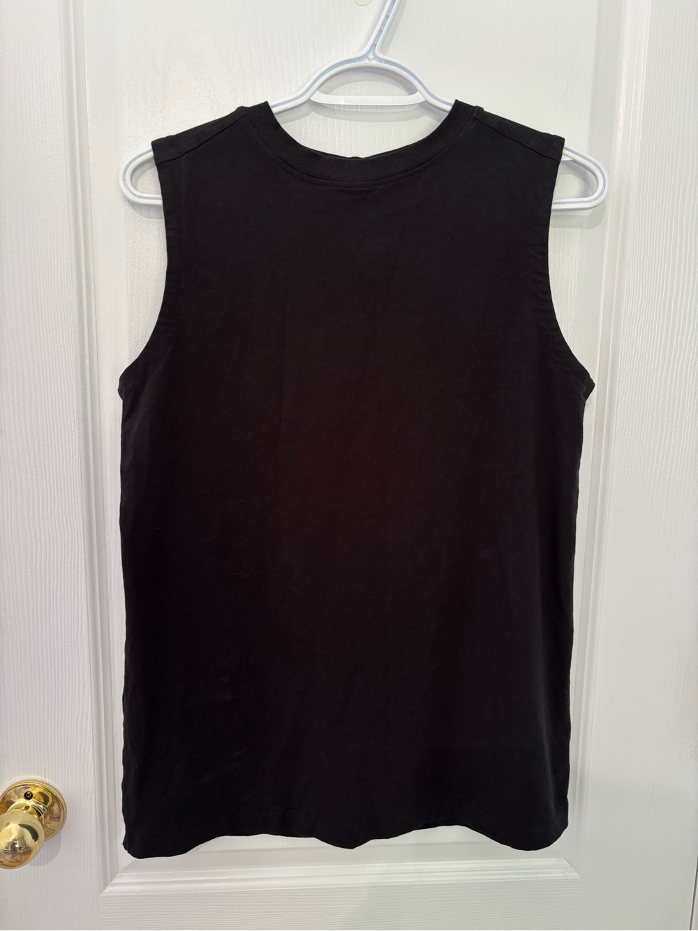 Lululemon Men’s Black Jersey Sleeveless Shirt Tank Size M #249